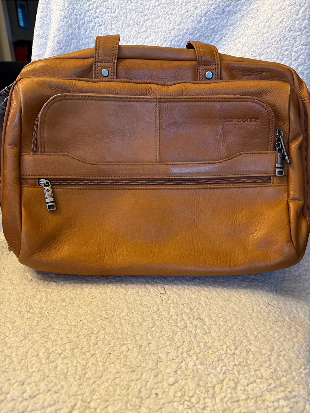 Samsonite Durham Colombian Leather 2 Pocket Bruefcase